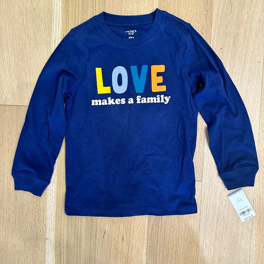 NWT Carter’s kids long sleeve T shirt